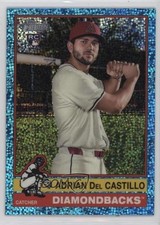 2025 Topps Heritage Chrome Light Blue Sparkle Refractor Adrian Del Castillo 6k2