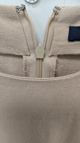 Burberry Lightweight Sleeveless Linen Like Dress Size 42 - Picture 13 of 14