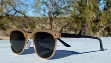 Gold Rimmed Sunglasses- P-0911 Superb Condition/Unknown Manufacturer