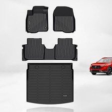 KELCSEECS Floor Mats & Cargo Liner Custom for 2026 2025 2024 2023 For Black 