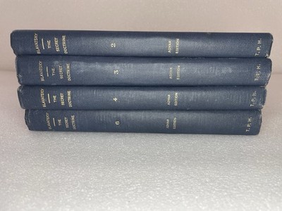 The Secret Doctrine By H. P. Blavatsky:  4 Hardcover Books - Vol. 2,3,4&6 (1950)
