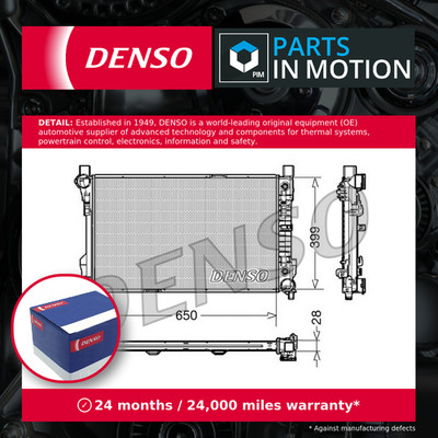 Radiator fits MERCEDES C200 2.0 00 to 02 Denso 2035000303 2035000503 2035001003