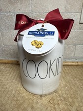 New Rae Dunn COOKIES Ghirardelli Cookie Jar A...