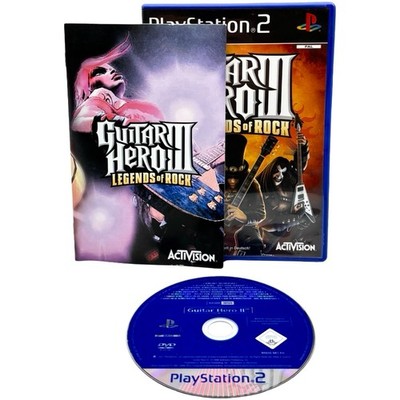 Guitar Hero III: Legends of Rock (Sony PlayStation 2) + Handbuch Deutsch