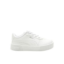 PUMA Carina 2.0 Ac Lace Up Toddler Girls White Sneakers Casual Shoes 38618702