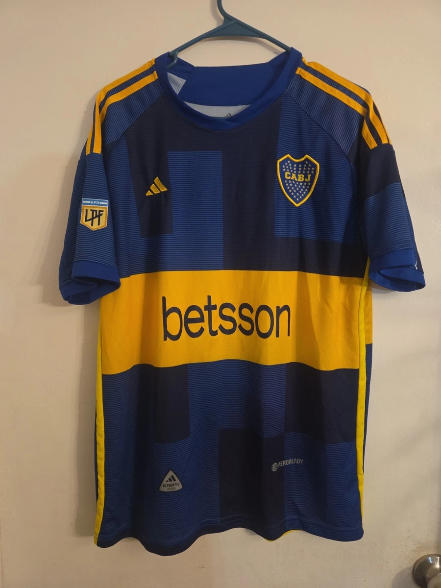  CABJ シャツ XL ネイビー/イエロー Boca Juniors Yellow International Club Soccer Fan Jerseys for sale