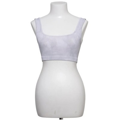 Zara, Crop Top, Größe: XS/S, Grau, Einfarbig, Rippenstrick, Damen #aON