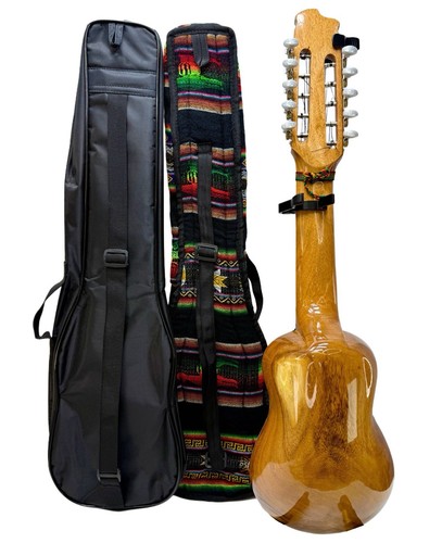 Charango boliviano ideale per musicisti avanzati 2 custodie, accordatore joyo, capotasto chitarra. - Foto 2 di 24