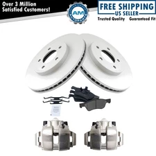 Front Brake Calipers Ceramic Pads & Rotors Fits 2005-2010 Escape 2005-09 Mariner