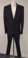 NEXT Man’s  Dark Navy Slim Fit Suit Jacket Size 42R Trousers 34 R 86 cm + Bag