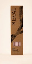 St Eval Wild Rhubarb scented Mini Church Candles 0.5" x 6".  two x six Candles