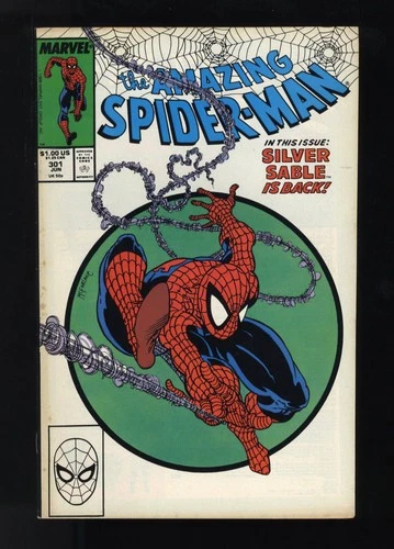Amazing Spider-Man #301 FN+ 6.5 2nd Appearance Venom McFarlane! Marvel 1988