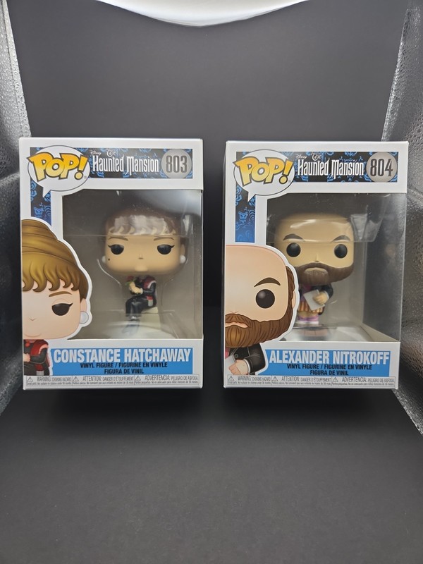 Pair Of Funko Pops Disney "The Haunted Mansion" Constance H&Alexander N Vaulted 