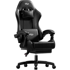 Gaming Chair with Footrest, Game Chair for Adults with Lumbar, Computer Chair