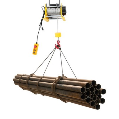 Electric Hoist Winch, Electric Hoist With Wired Control, 881LBS