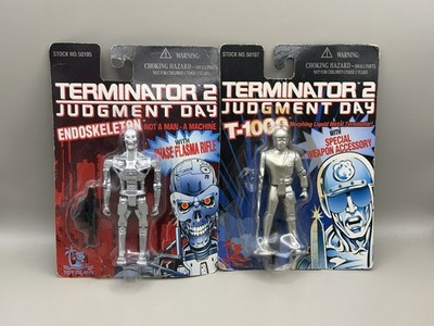 Terminator 2: Judgement Day Endoskeleton & T-1000 Figures (1995, Toy Island)