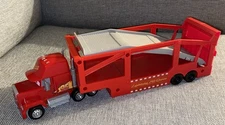 Disney Pixar Cars Rust-Eze Mack Lightning McQueen Transporter Truck 13” Toy