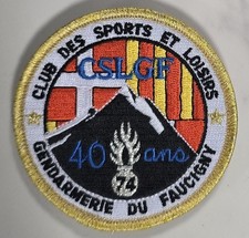 Patch Ecusson Gendarmerie  - 40 Ans Club des Sports et Loisirs - Faucigny 