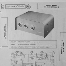 Knight Model KN-3008 3 Channel 12AX7 Audio Amplifier SAMS Photofact   1958 New