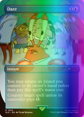 MTG Daze (1934/3278) Secret Lair Drop Series NM FOIL- Rainbow