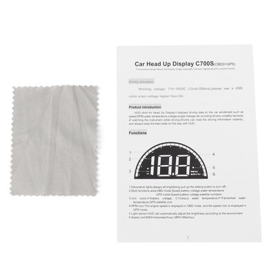 HUD Head-Up-Display Universalmonitor OBD Dual-System