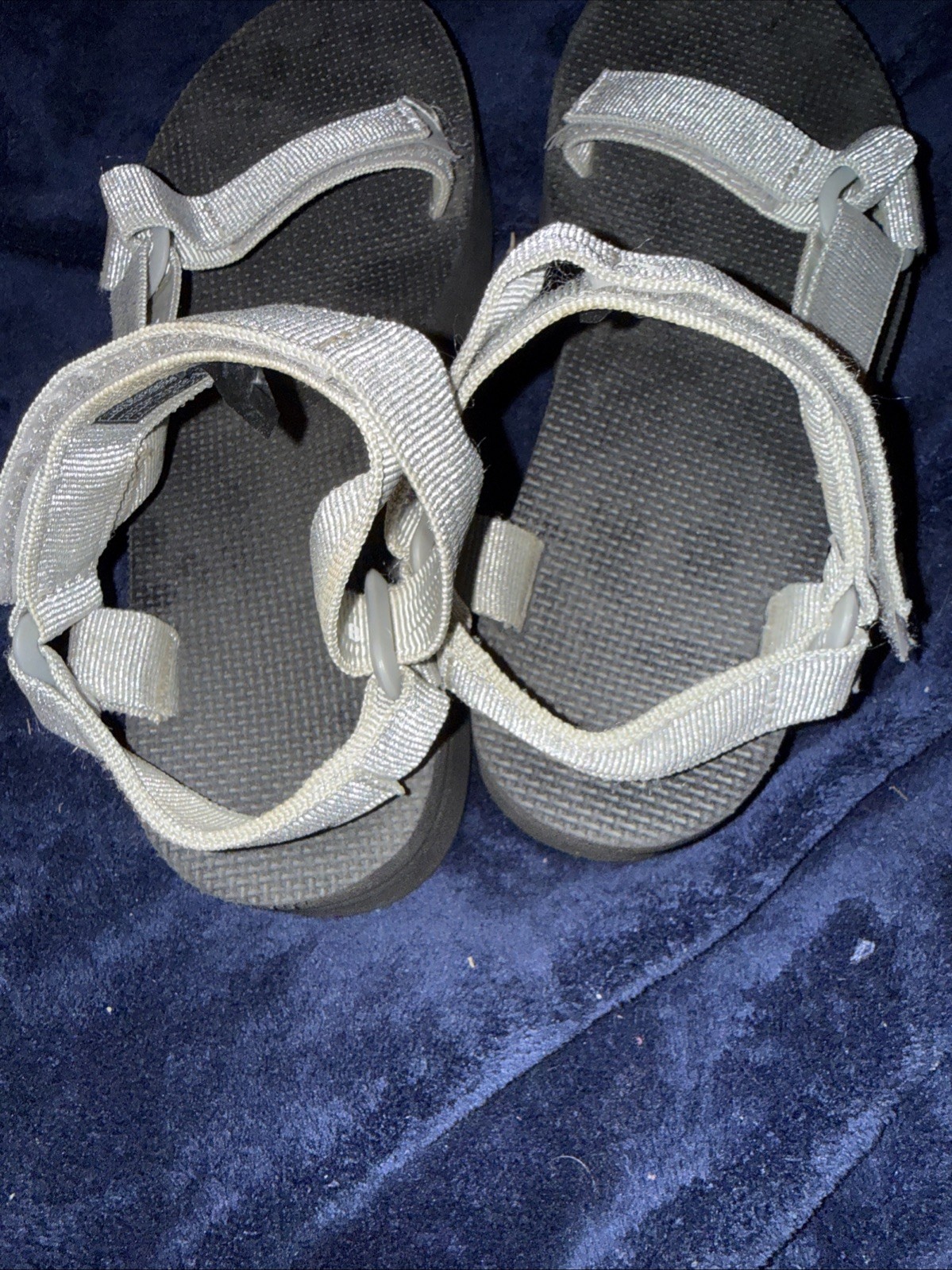 Teva Flatform Silver Universal Platform Sandals W… - image 4