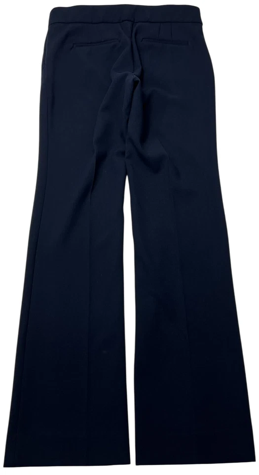 J Crew Pants Womens (6) Navy Edie Full Length Trouser Four Season Stretch Career - Image 2 of 4