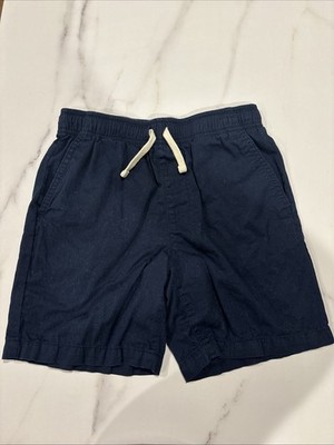 Old Navy Boys Dark Blue Drawstring Relaxed Shorts With Front And Back Pockets
