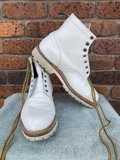 R. M. Williams Mens Kingscote White Boots # Sz: 9.5 Aus.  Made In Australia 🇦🇺
