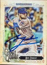 Ben Zobrist Autographed 2017 Topps Gypsy Queen #201 