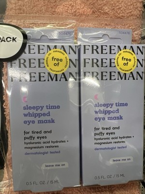 NEW! FREEMAN (2-PACK) 0.5 Fl. Oz.    SLEEPY TIME    Whipped Eye Mask.