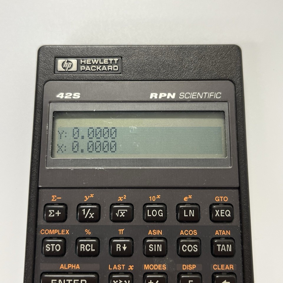 Calculatrice Scientifique HP 42S RPN Vintage - Fonctionnelle Avec étui Et Piles Neuves