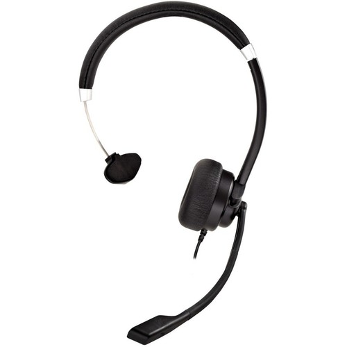 V7 Deluxe USB Mono Headset with Boom Mic (HU411) - Picture 6 of 6