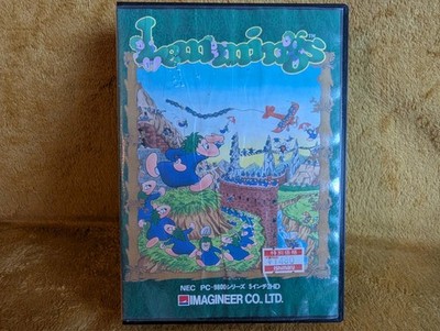 Lemmings PC-9800 Vintage Gaming Computer Imagineer Rare 1992 Registration 5 inch