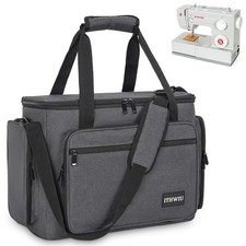 Sewing Machine Carrying Case with Multiple Storage Pockets for Accessories, U...