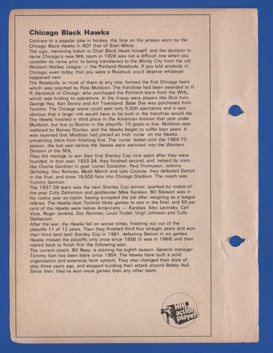 1971-72 COLUMBIAN & TORONTO SUN NHL ACTION PLAYERS HOCKEY PHOTO 1-166 SEE LIST - Picture 103 of 275