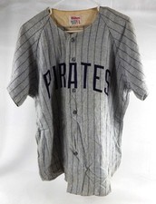 1960s Pirates #10 Game Issued Grey Flannel Jersey Salesman Sample L 873