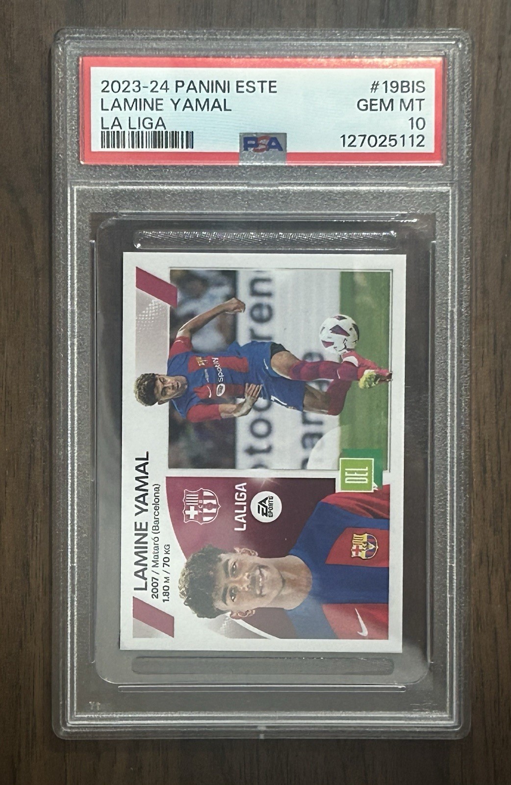 Panini Este La Liga 2023-24 Lamine Yamal #19BIS Rookie FC Barcelona PSA 10 Base