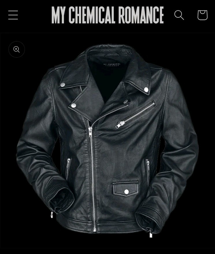 my chemical romance ジャケット　ダメージ品 My Chemical Romance NJ Cross Leather Motorcycle Jacket MCR Gerard