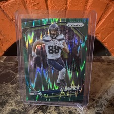 2025 Panini Prizm Green Flash Prizm AJ Barner #297 - SEAHAWKS 