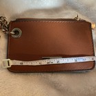 DUNE London Coin Purse Womens Light Brown Leather Gold Zip — photo 7