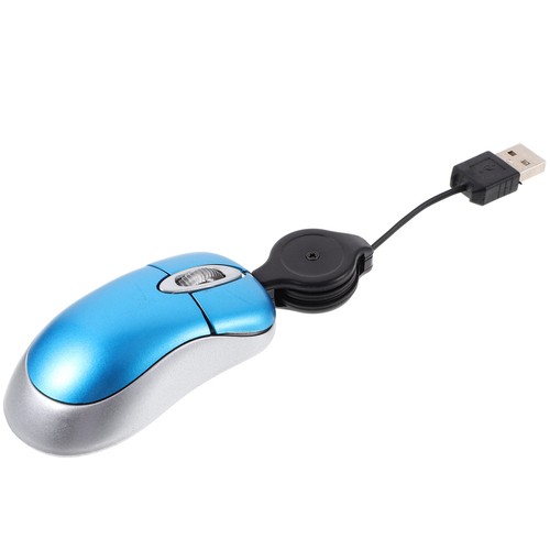Compact Mini USB Mouse With Retractable Cable For Travel and Office - 第 2/12 張圖片