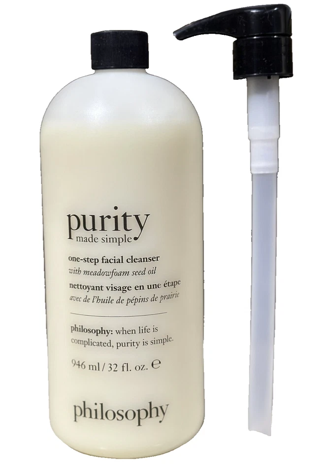 Limpiador facial de un solo paso Philosophy PURITY - 32 fl oz incluye bomba Foto 2 de 2