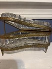 French Gilt Bronze Mounted Cut Crystal Grand Piano Form Hinged Jewelry Box — photo 1
