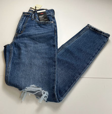 Levi's Premium Women 80s Mom Zip Fly High Rise Tapered Leg Jeans 26x30 Blue NWT