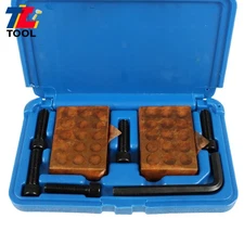 MATCHED PAIRS .0001" PRECISION 1-2-3 123 BLOCK SET With Screws HEX KEY 23 HOLES