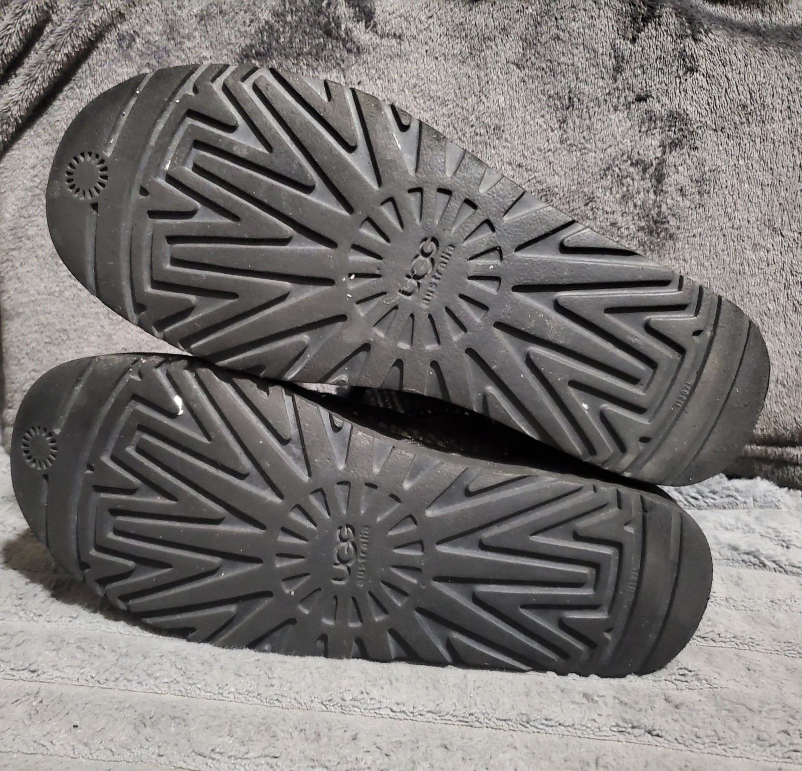 Ugg Mini Bailey Button Bling Black/Silver Boots~S… - image 17