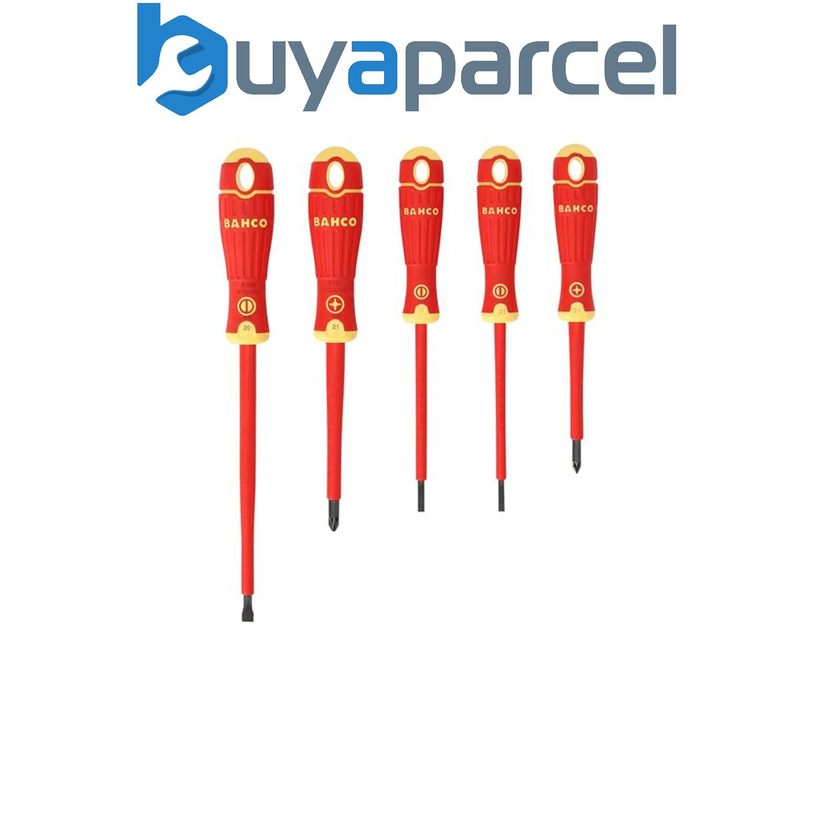 Bahco B220.015 BAHCOFIT Insulated VDE Screwdriver Set 5 Piece BAHB220015