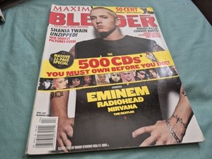 BLENDER magazine Eminem Shania Twain Johnny Cash 50 Cent Angus Young Fabolous 