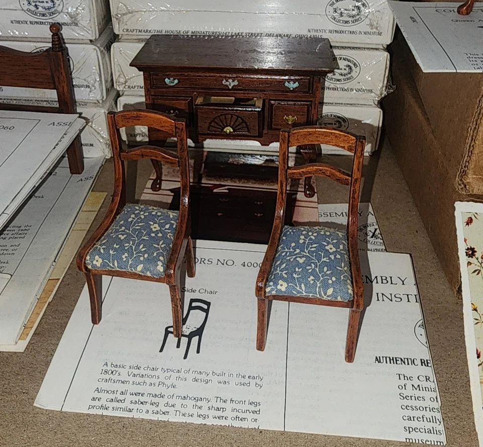 X-acto The House Of Miniatures Lot/26 Dollhouse Furniture Kits - New & Assembled - Image 4 of 4